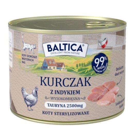 Baltica Regional Flavors Chicken with Turkey Wet Cat Food - 185g