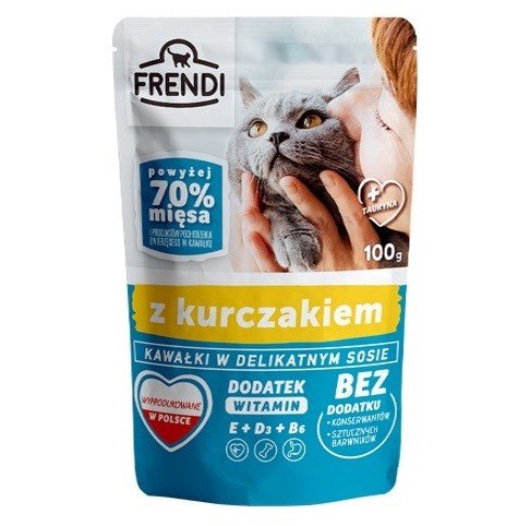 FRENDI Chicken Pieces in Sauce Wet Cat Food - 100 g