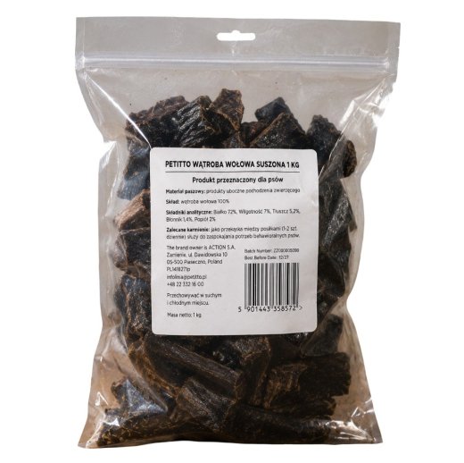 PTI PETITTO Dried beef liver Mono