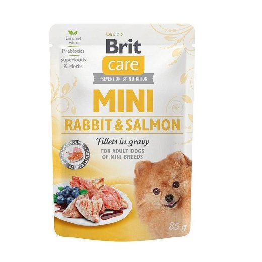BRIT Care Mini Rabbit&Salmon - wet dog food - 85g