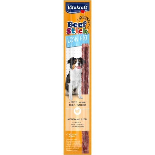 VITAKRAFT Beef Stick Low Fat with turkey - dog treat - 12 g