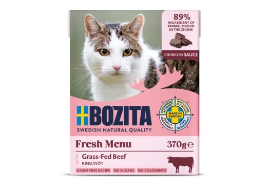 BOZITA Fresh Menu Beef in sauce wet cat food - 370g
