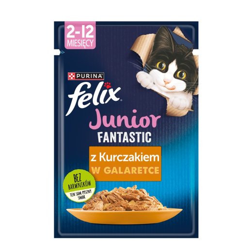Felix Fantastic Junior Wet Cat Food 85 g