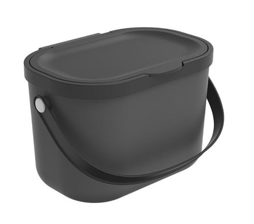 ROTHO Albula Anthracite waste sorting container, 3.2l