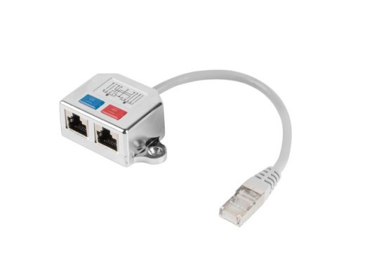 LAE Lanberg adapter lan rj45/2x rj45