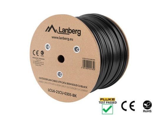 LAE Langberg LCU6-21CU-0305-BK 305m Black Cat6
