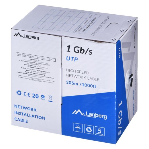 LAE LANBERG UTP Cable 1Gbps 305m