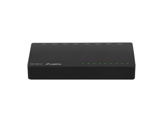 LAE LANBERG SWITCH DSP2-1008-12V (8-PORT, 12V