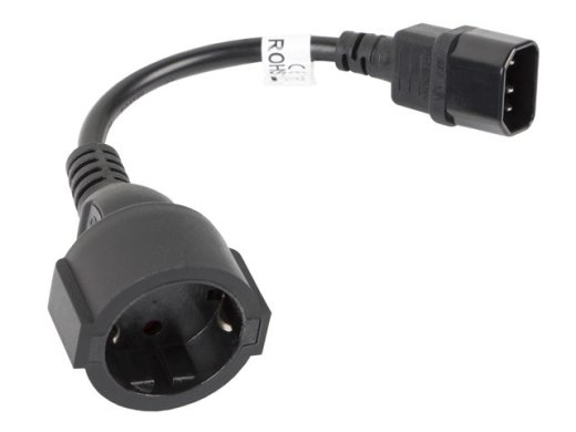 LAE Lanberg CA-C14E-10CC-0018-BK power cable Black