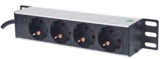ITL Intellinet 10" 1U Rackmount 4-Output