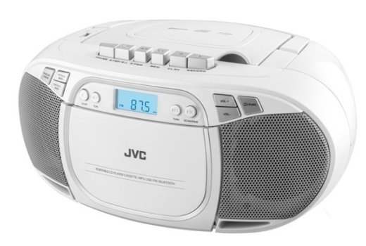 JVC RC-E451W portable CD player, white