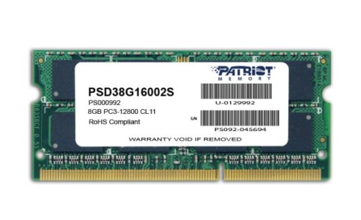 Patriot Memory 8GB PC3-12800 memory module