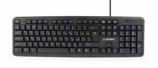 Gembird KB-U-103-RU Standard Wired /RU Black