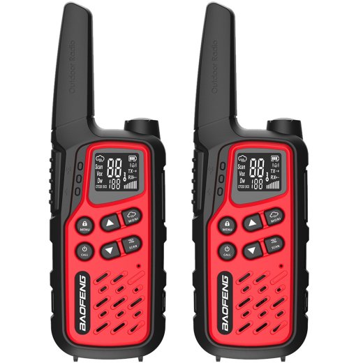 BAF Baofeng BF-T25E Red Walkie-Talkie, 2