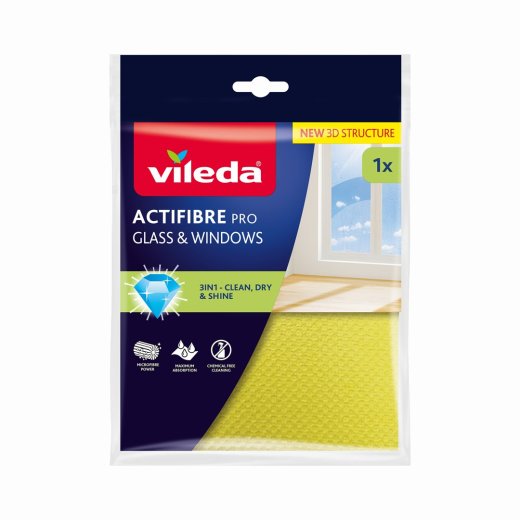 VI1 Vileda Actifibre Pro glass and