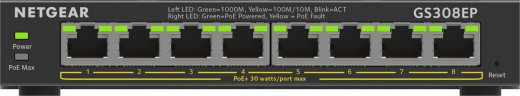 NGE NETGEAR 8-Port Gigabit Ethernet PoE+