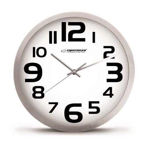 Esperanza EHC013W Zurich Black Quartz Clock