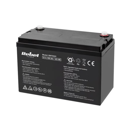 REL VIPOW 12V 100 Ah gel