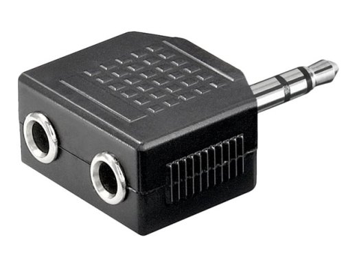 goobay Audio Splitter - Black