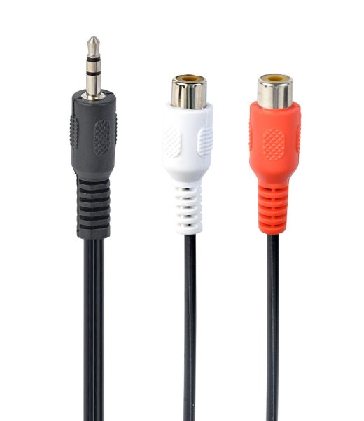 CABLE AUDIO 3.5MM TO 2RCA/SOCKET