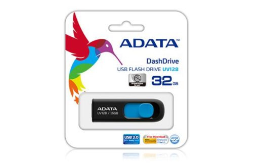 MEMORY DRIVE FLASH USB3 128GB/BLACK AUV128-128G-RBE