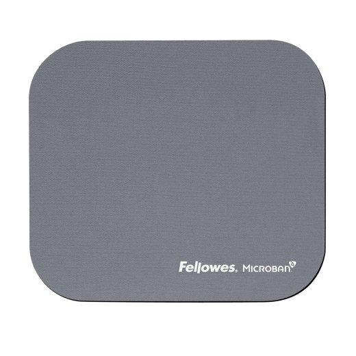 MOUSE PAD MICROBAN/SILVER 5934005 FELLOWES
