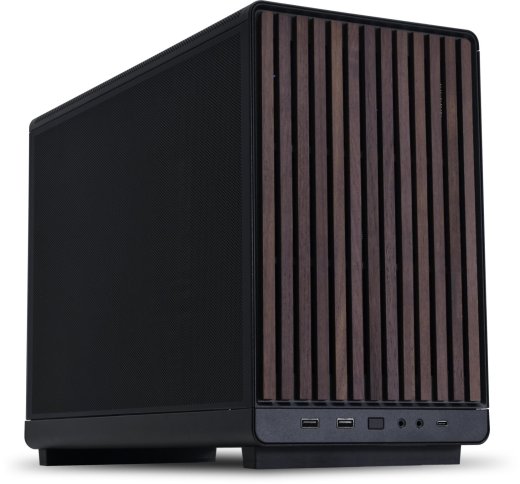Case LIAN LI micro ATX/Micro-ITX Black/Wood