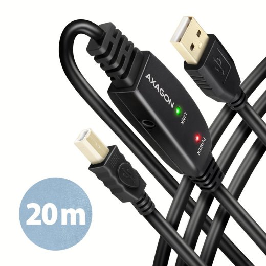 CABLE USB2.0 A-M/B-M ACTIVE/20M ADR-220B