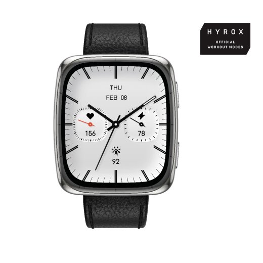 Amazfit Active 2 (Square) Black Silver SmartWatch