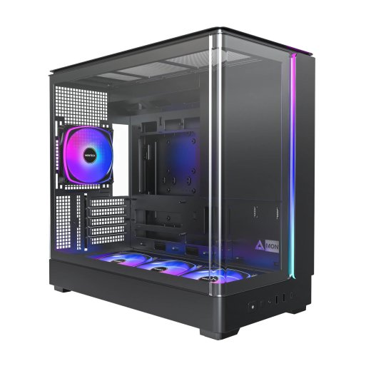 Case MONTECH micro ATX/Mini-ITX Black Midi