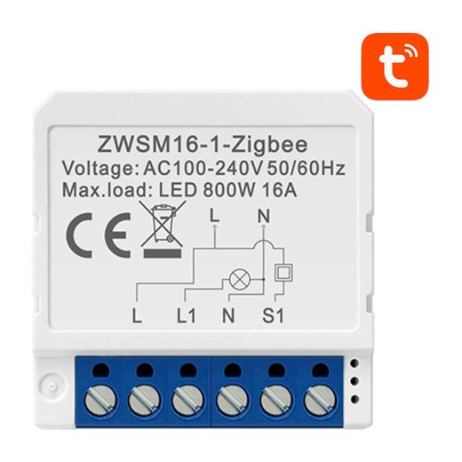 Smart Switch Module ZigBee Avatto ZWSM16-W1