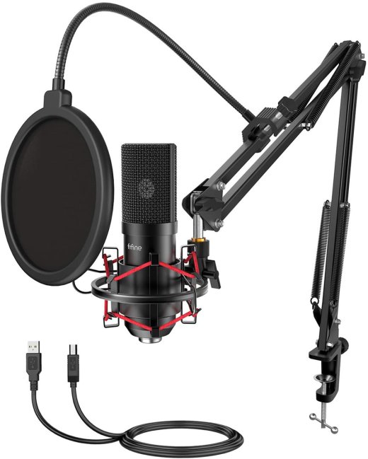 Condenser microphone with tripod Fifine T732