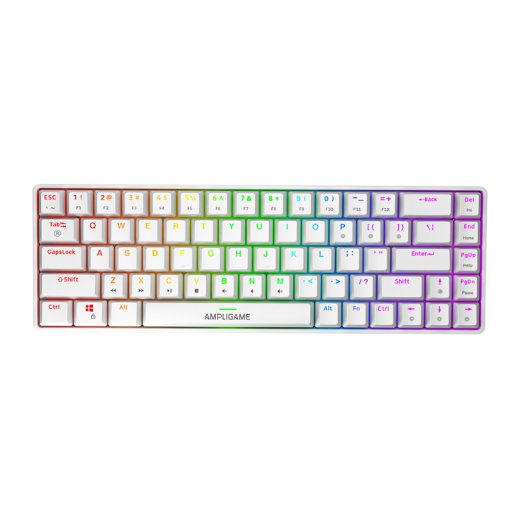Fifine GK1W mechancial keyboard, 65% RGB