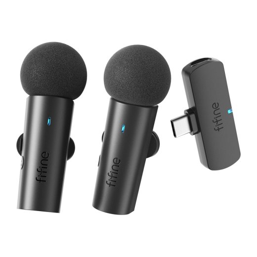 Fifine M8 wireless tie microphone set