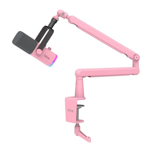 Fifine TAM8 Gaming Microphone (Pink)