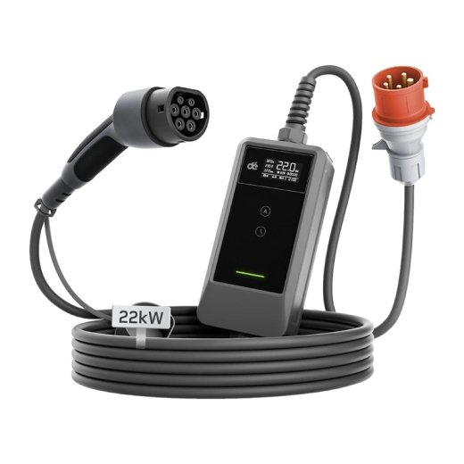 Portable EV charger dé 22kW 10m