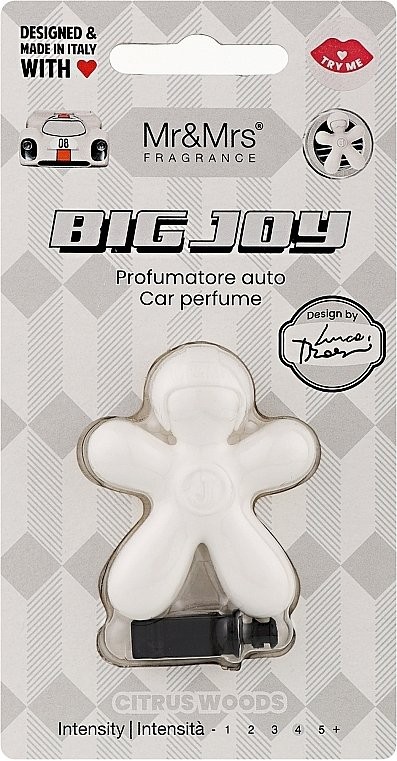 Mr&Mrs Fragrance Big Joy Car Perfume Citrus Woods