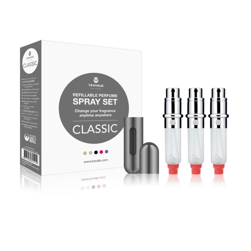 Travalo Classic SET U 3 x 5 ml tiitan