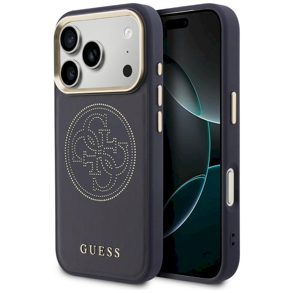 Guess Perforated 4G MagSafe üksus iPhone 17 Pro Max jaoks / sinine