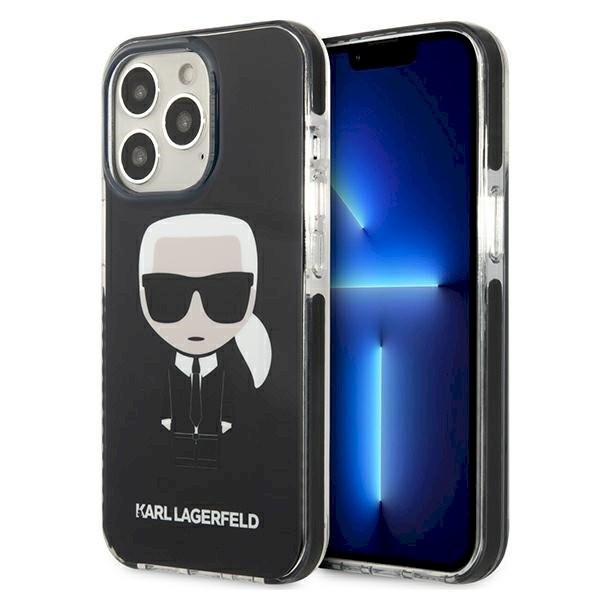 Karl Lagerfeld KLHCP13LTPEIKK Iconik Karl hardcase iPhone 13 Pro / 13 6.1" jaoks / must