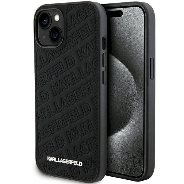 Karl Lagerfeld KLHCP15MPQKPMK Quilted K Pattern Hardcase iPhone 15 Plus / 14 Plus jaoks 6.7" / must