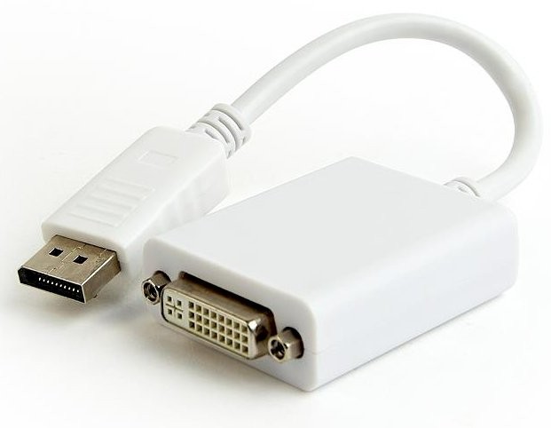 Gembird A-DPM-DVIF-03-W DisplayPort kuni DVI adapter kaabel 4K / valge
