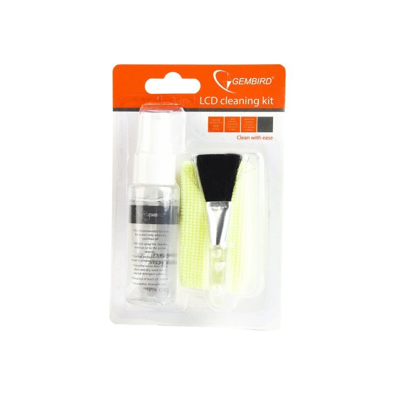 Gembird CK-LCD-04 3-in-1 LCD puhastuskomplekt 30 ml