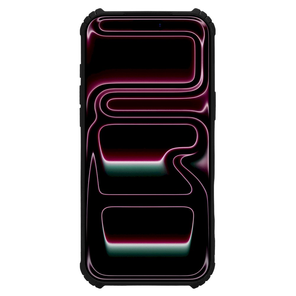 Tactical Quantum Stealth kaitsekate Apple iPhone 17 Pro Max/18 Pro Max jaoks / Läbipaistev/Must