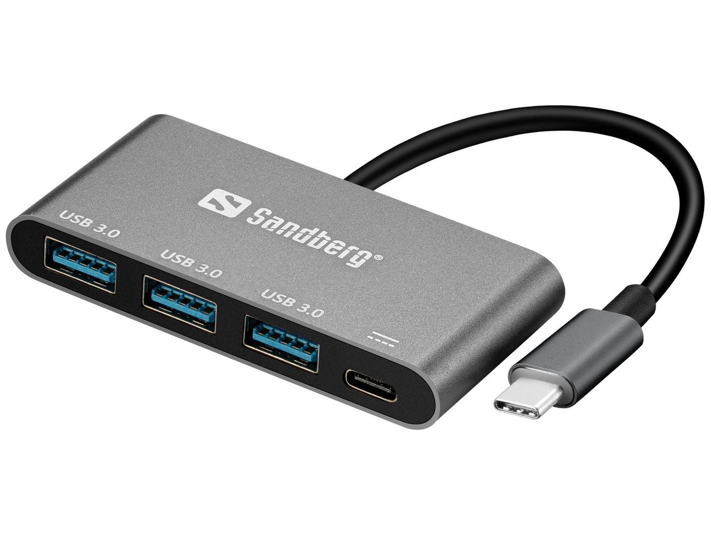 USB-C kuni 3xUSB 3.0 Hub + PD USB-C to 3xUSB 3.0 Hub + PD