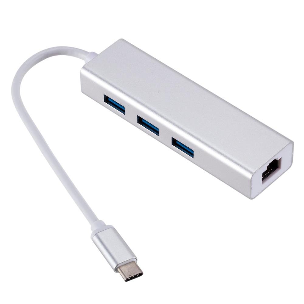 RoGerAD15642 USB-C Hub - jagaja 3 x USB 3.0 / RJ45