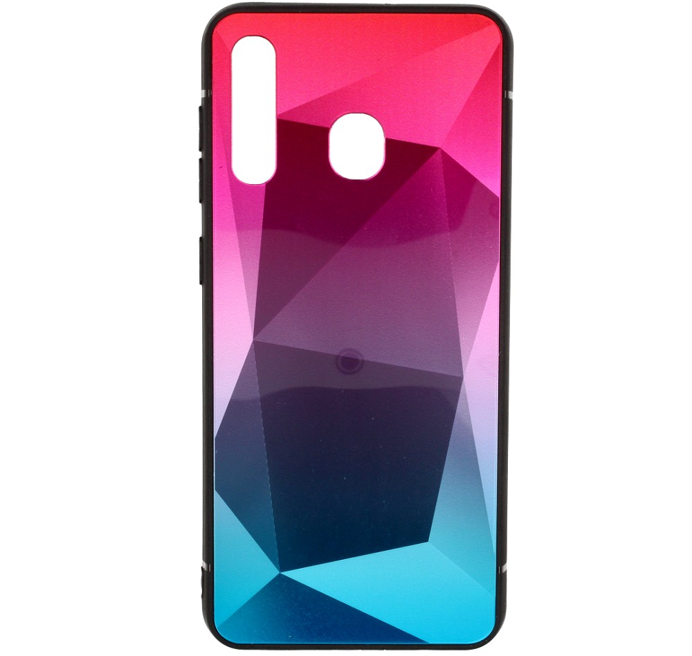 Mocco Stone Ombre tagakülg Silikoonkott gradient värviga Apple iPhone X / XS jaoks Roosa - Sinine
