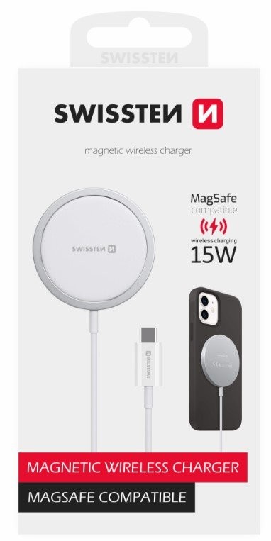 Swissten MagStick juhtmevaba laadija 15W Apple iPhoneile USB-C