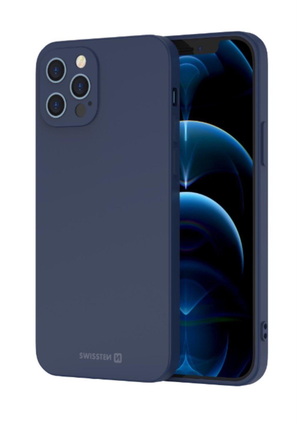Swissten Soft Joy Silikoonkott Apple iPhone 14 Plus Sinine