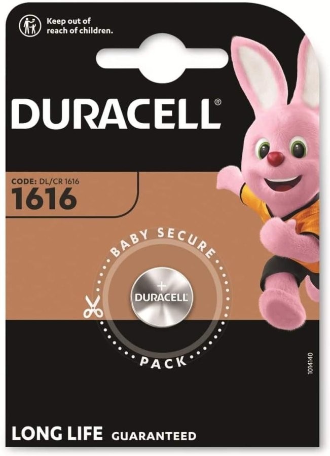 Duracell CR1616 Liitium 3V Tahvelarvuti Patarei